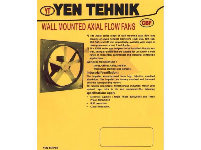 axial wall mouted fan